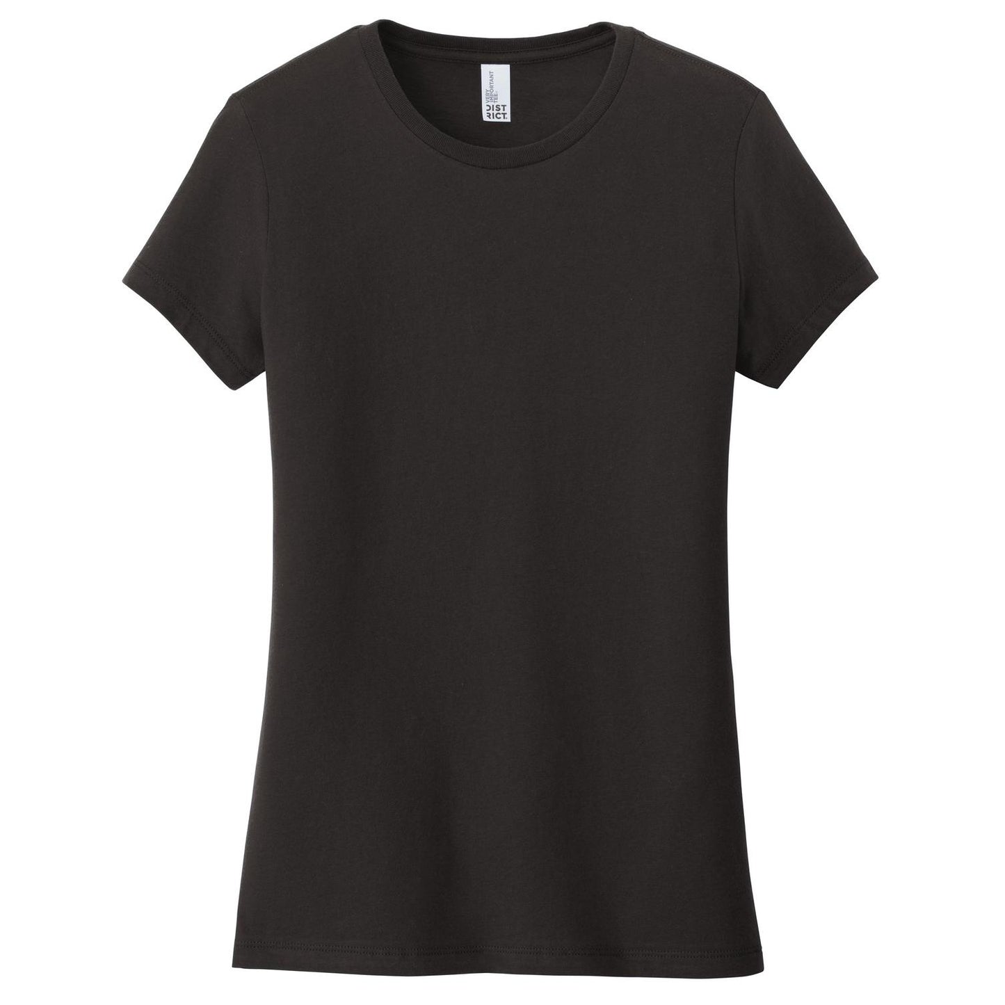 Black T-Shirts - District - Soft Cotton Tee - Comfortable Fit