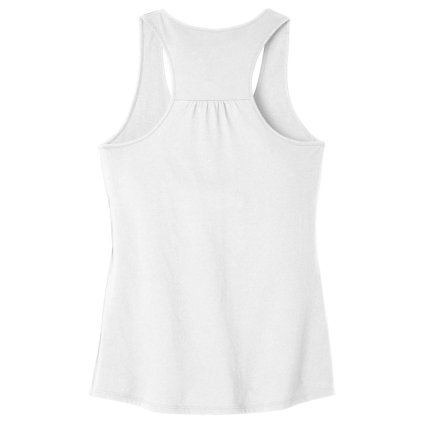 Black Tank Tops - District - Stylish Gathered Back - Cotton Blend