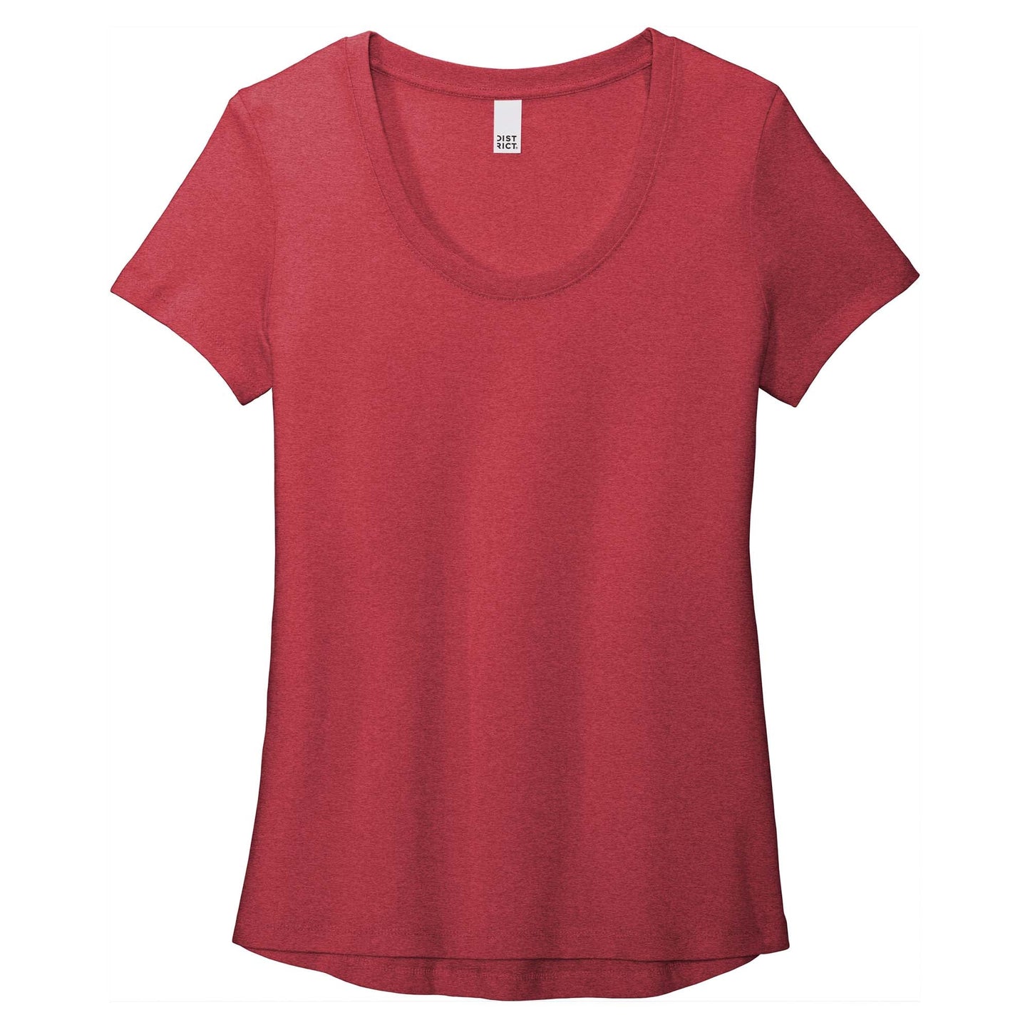 Black T-Shirt - District - Soft Flex Scoop Neck Design