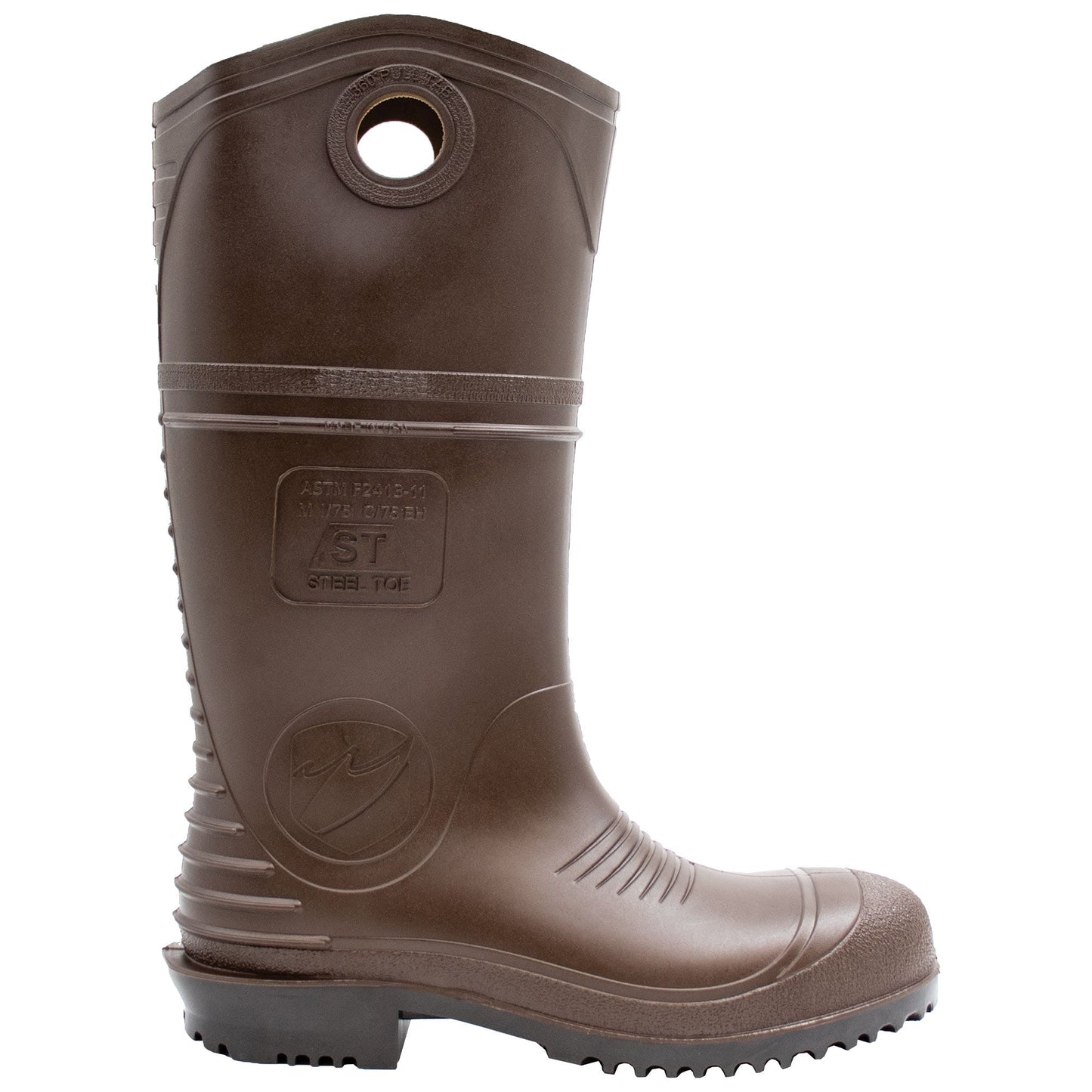 Brown Work Boots - Dunlop - Waterproof Comfort