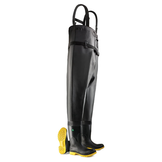 Black Work Boots - Dunlop - Steel Toe Safety
