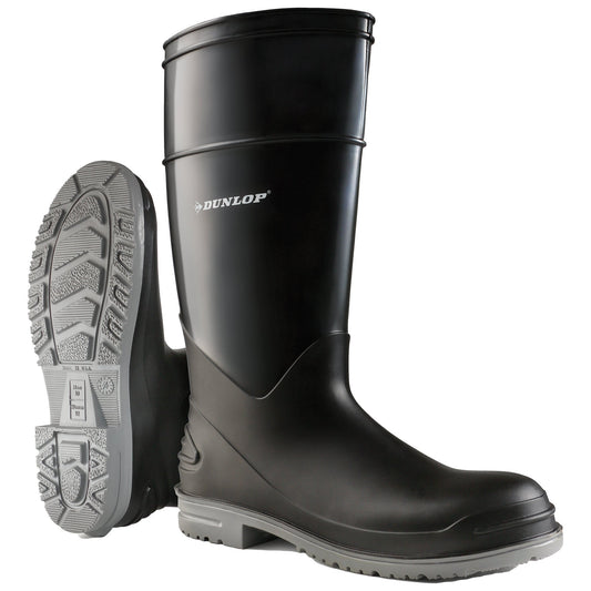 Black Work Boots - Dunlop - Steel Toe Safety