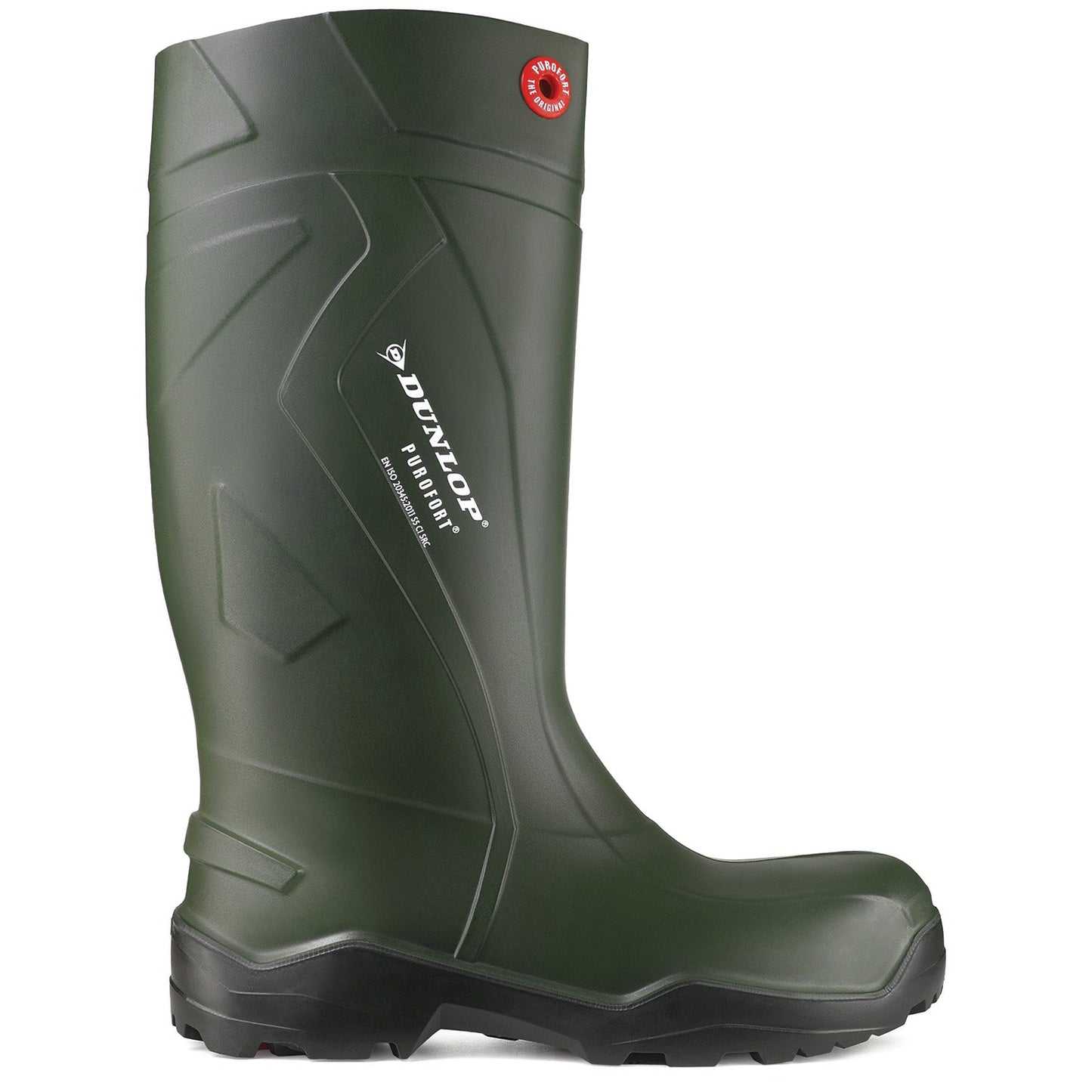 Green Work Boots - Dunlop - Waterproof and Comfortable