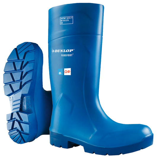 Blue Work Boots - Dunlop - Slip Resistant Safety