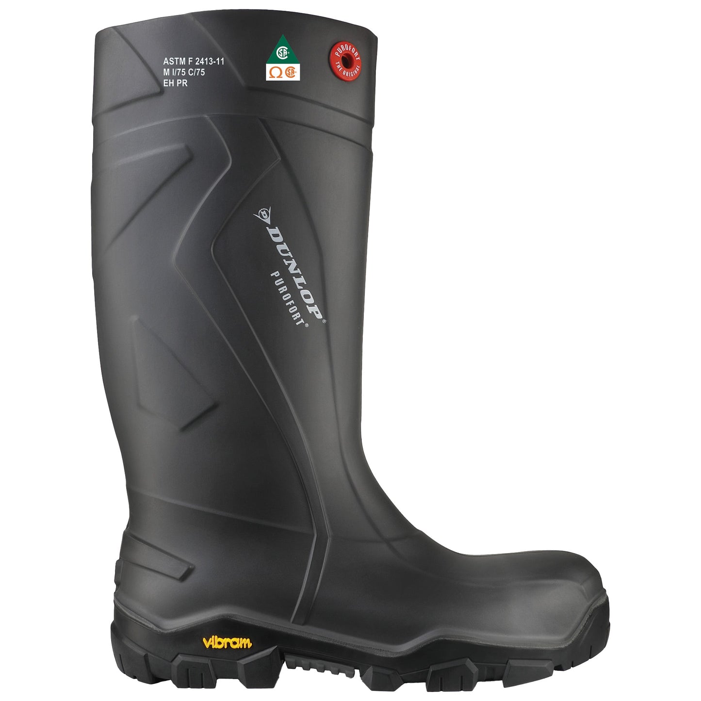 Black Work Boots - Dunlop - Safety Features Included