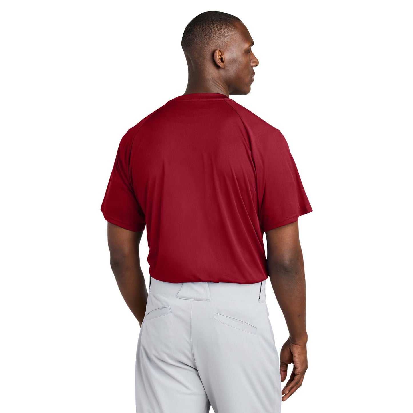 Black Henley Shirt - Sport-Tek - Soft Polyester