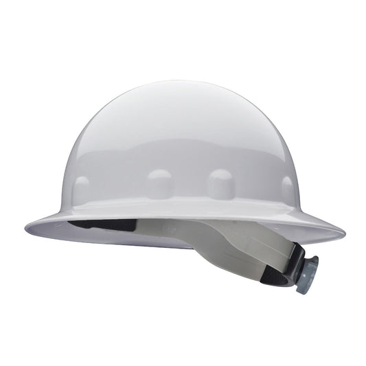 White Hard Hats - Fibre Metal - Full Brim Safety
