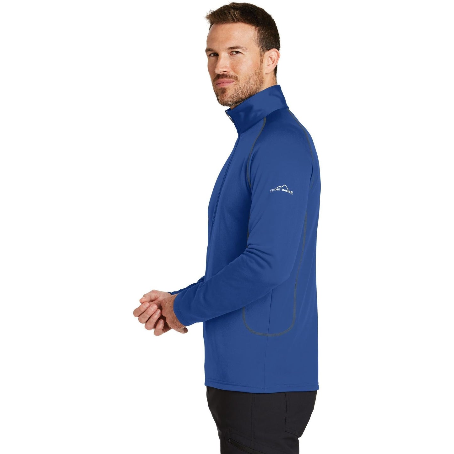 Black Sweatshirts - Eddie Bauer - Smooth Fleece Design