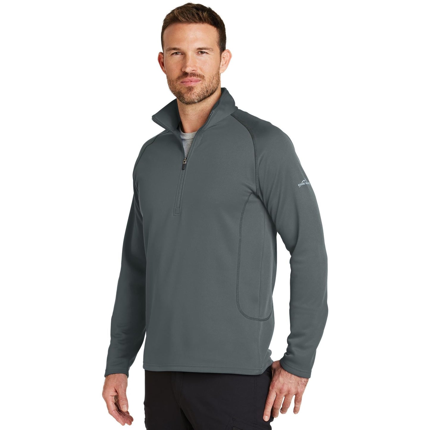 Black Sweatshirts - Eddie Bauer - Smooth Fleece Design
