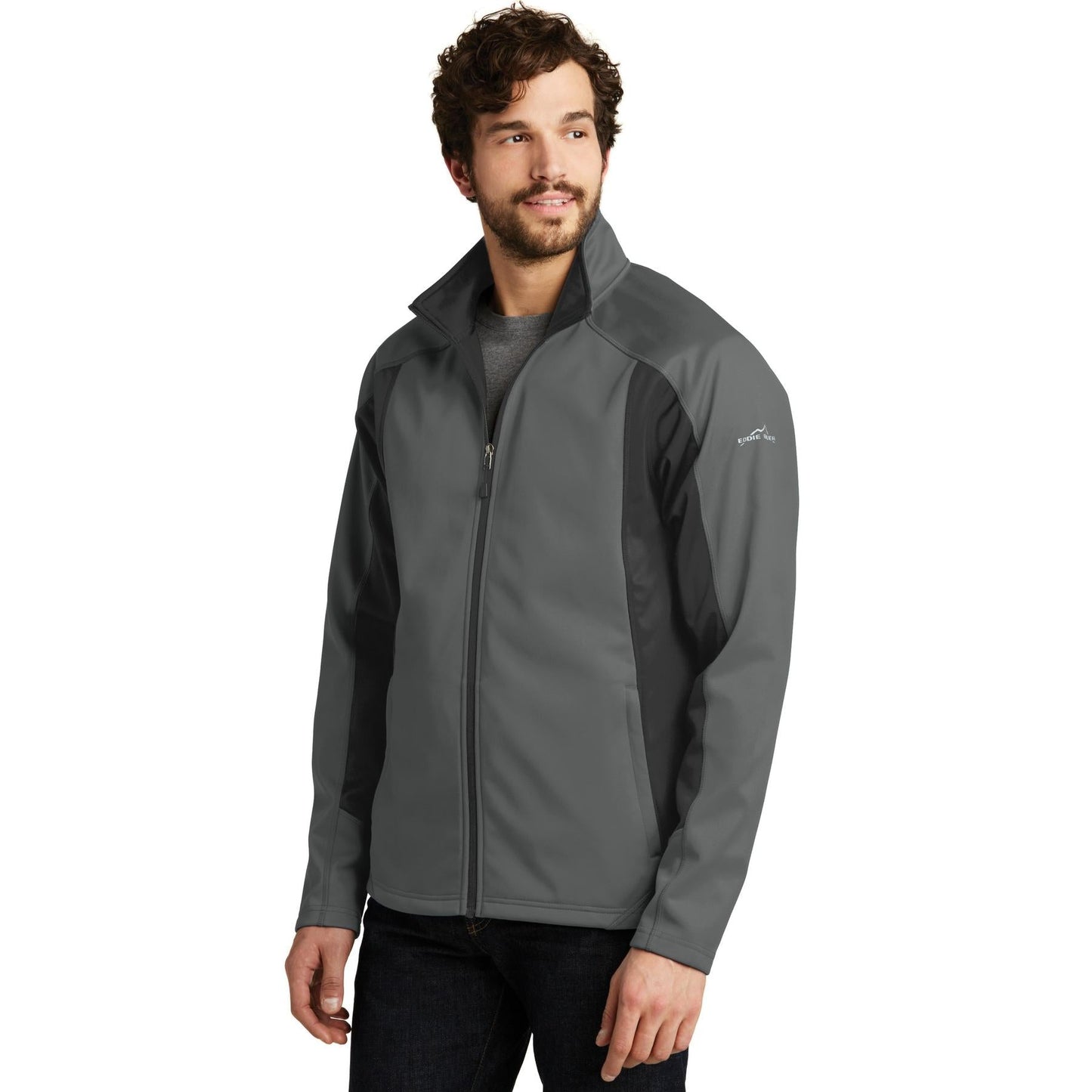Black Soft Shell Jacket - Eddie Bauer - Waterproof Design