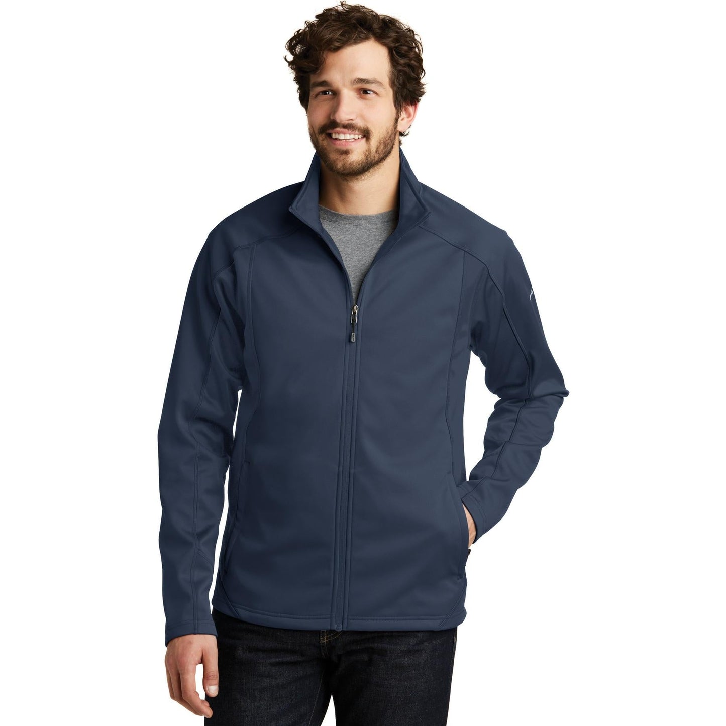 Black Soft Shell Jacket - Eddie Bauer - Waterproof Design