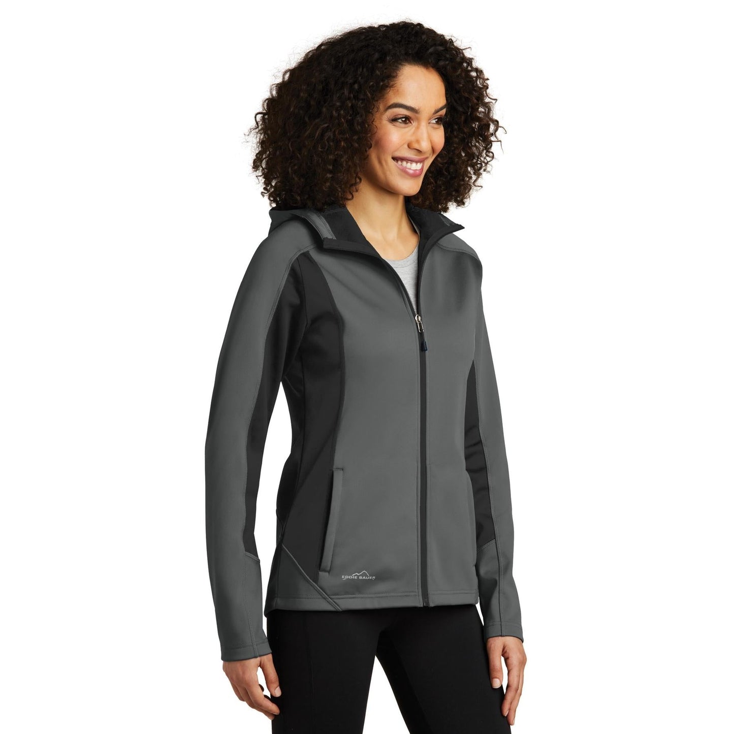 Black Soft Shell Jacket - Eddie Bauer - Waterproof Design