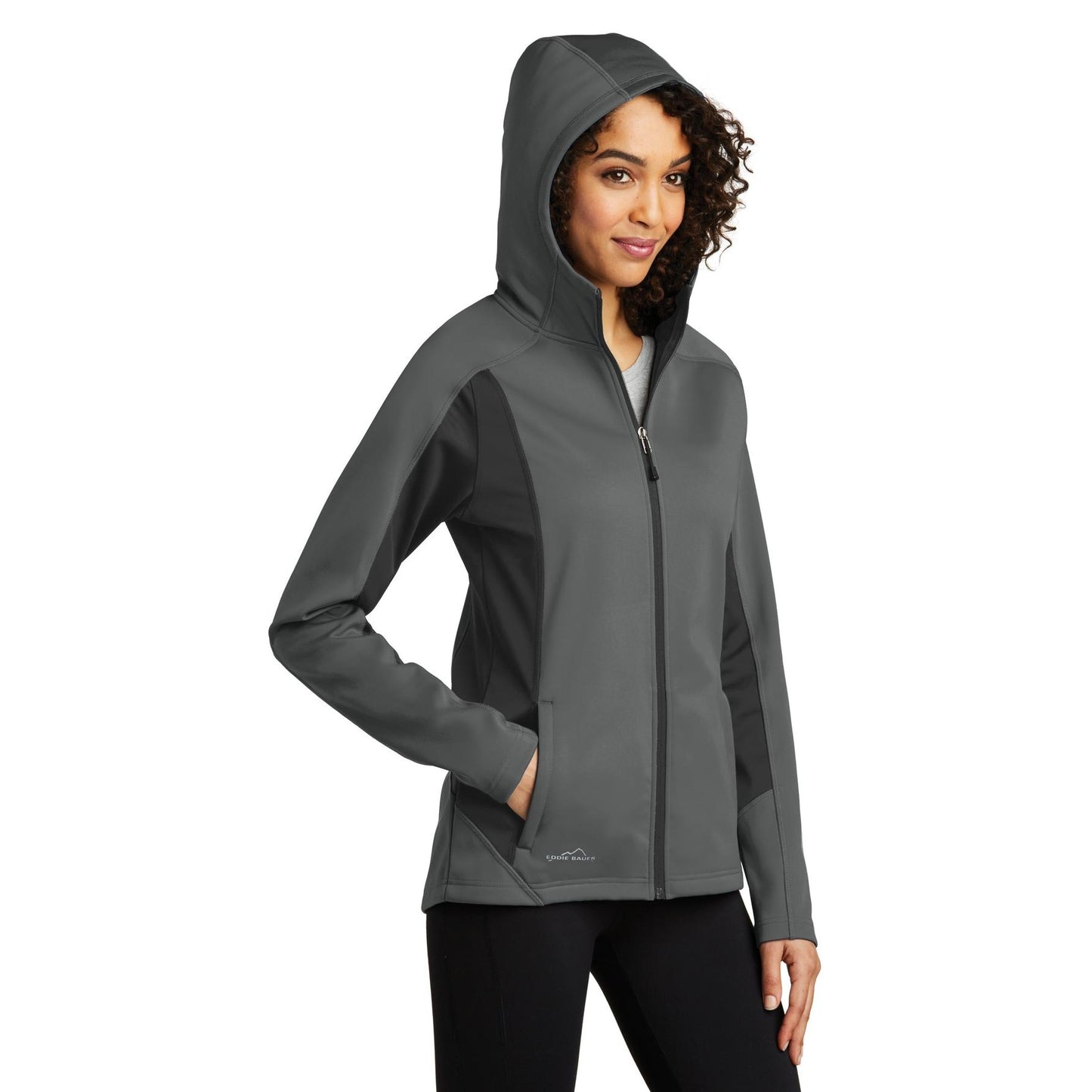 Black Soft Shell Jacket - Eddie Bauer - Waterproof Design