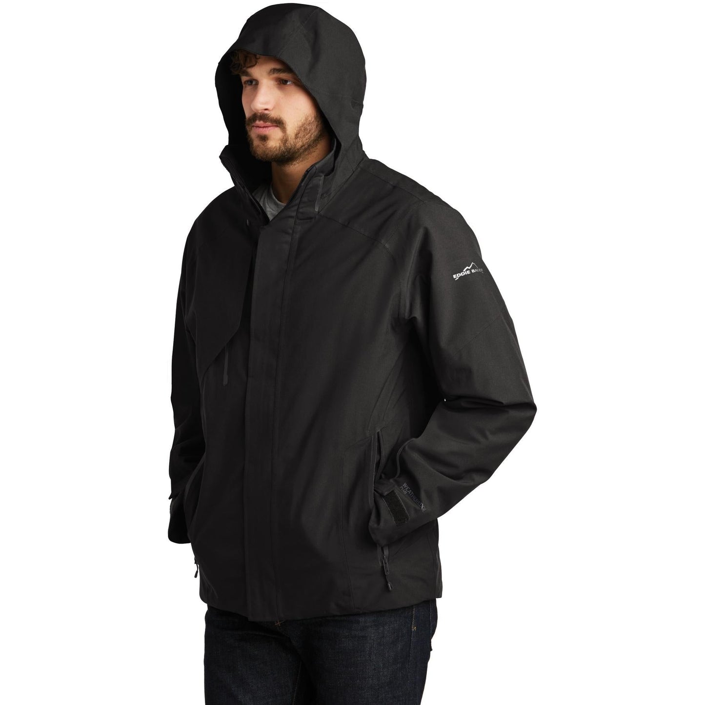 Black Insulated Jacket - Eddie Bauer - Weather Resistant