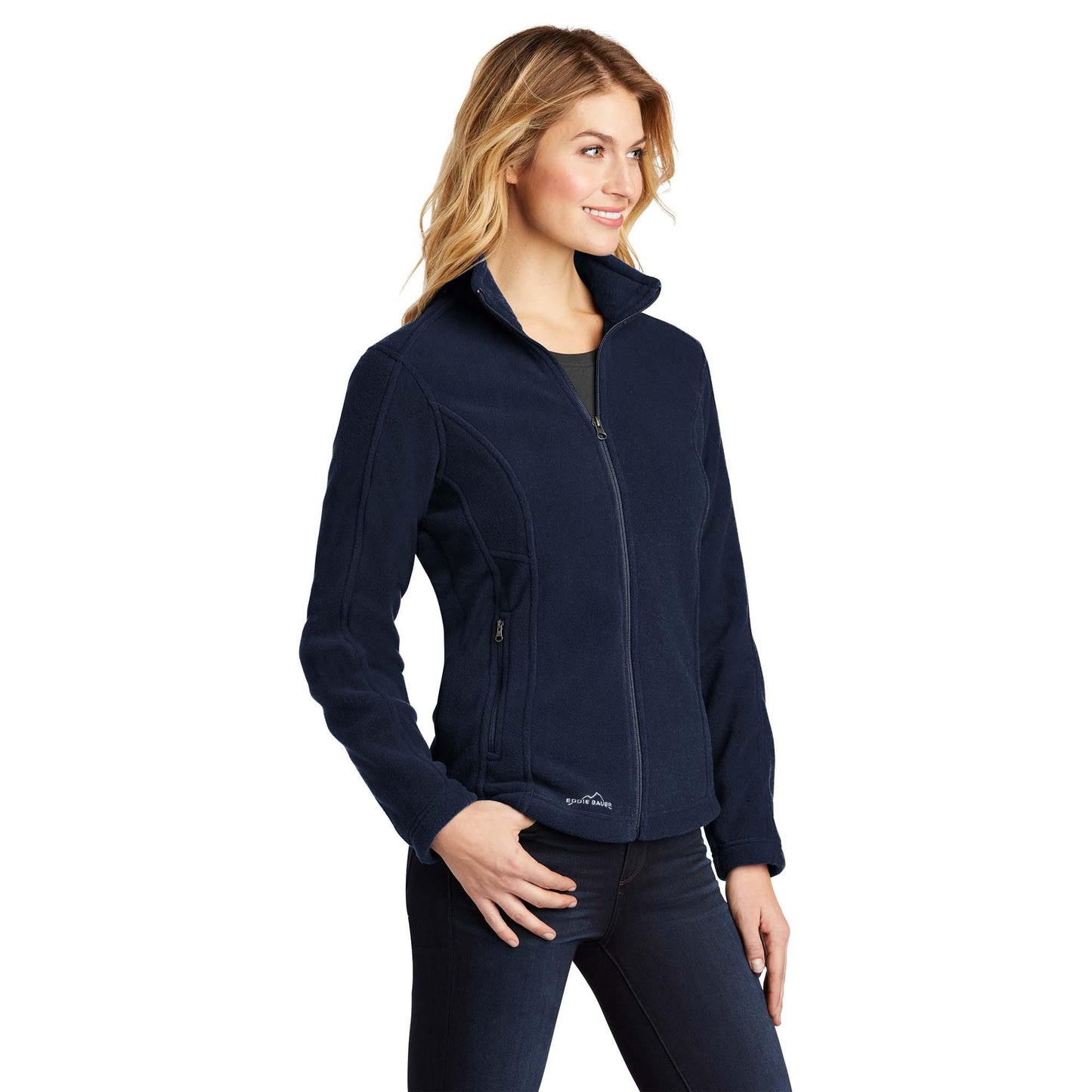 Black Fleece Jacket - Eddie Bauer - Soft Polyester