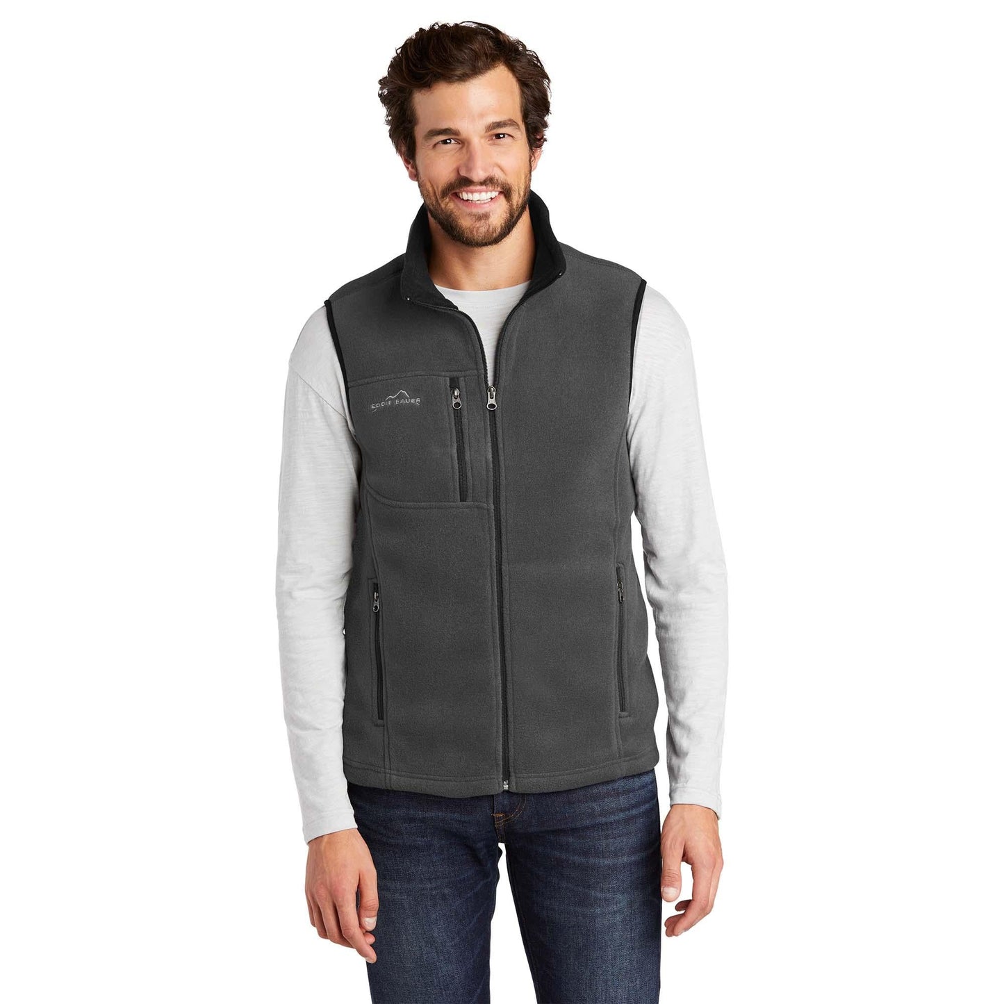 Black Fleece Vest - Eddie Bauer - Comfortable Style