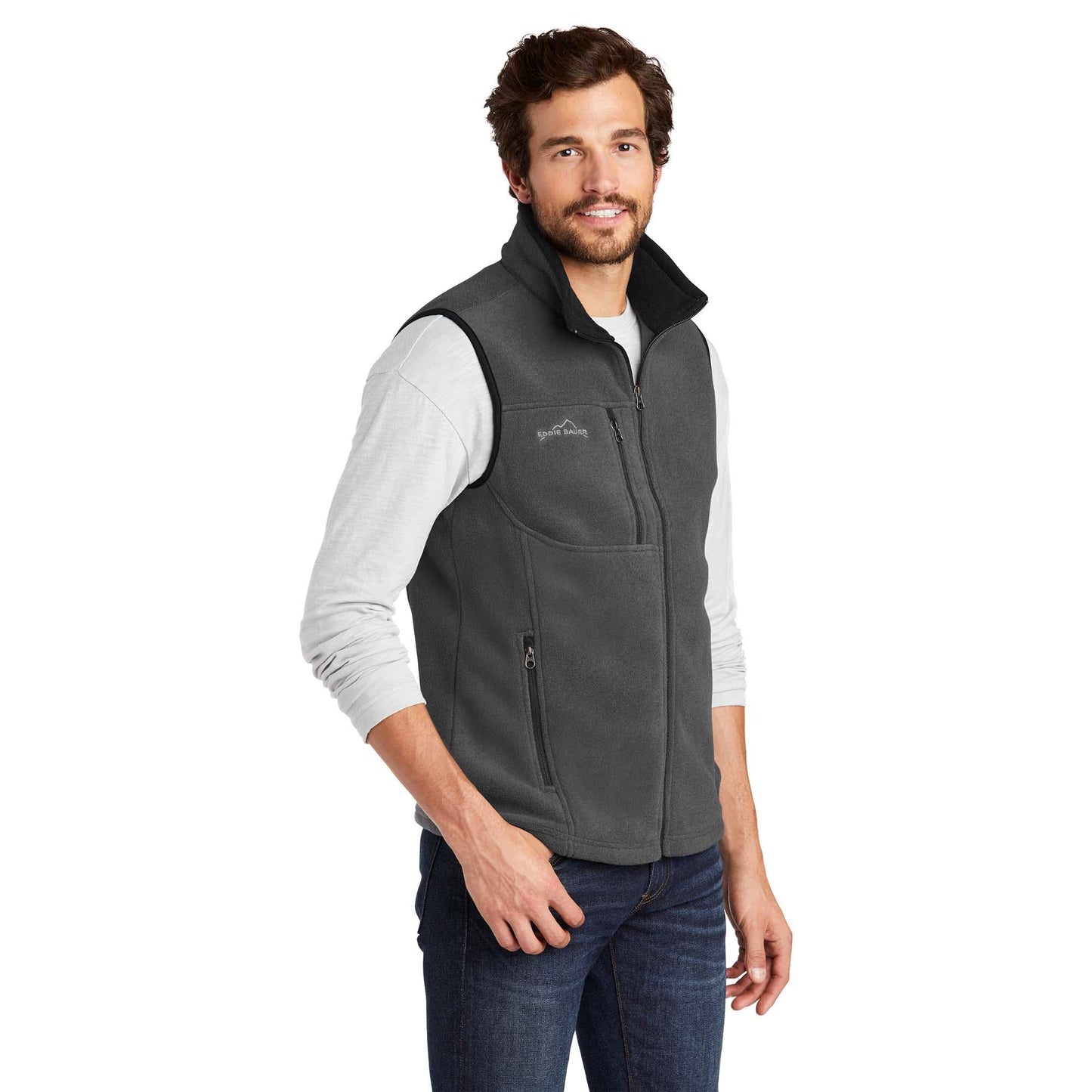Black Fleece Vest - Eddie Bauer - Comfortable Style