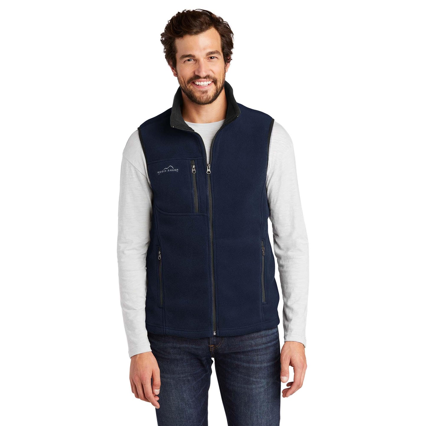 Black Fleece Vest - Eddie Bauer - Comfortable Style