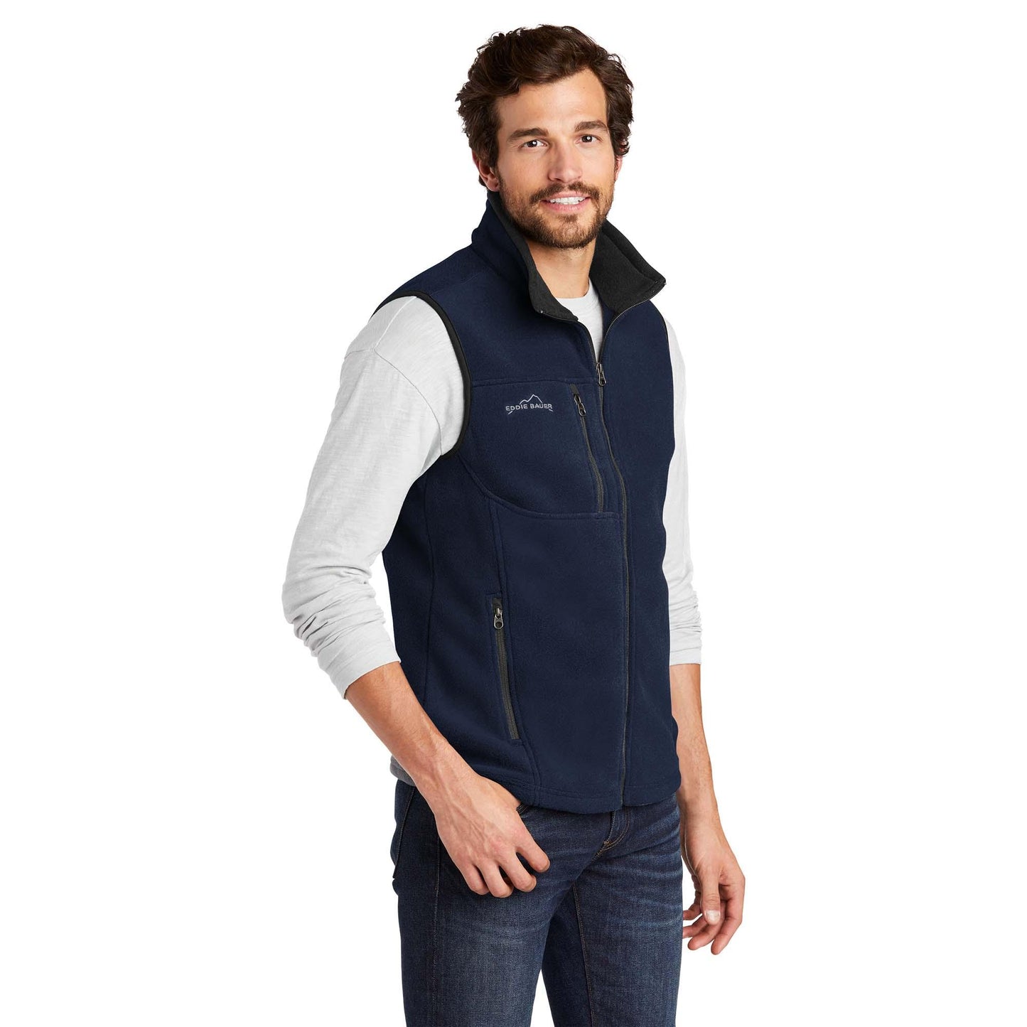 Black Fleece Vest - Eddie Bauer - Comfortable Style