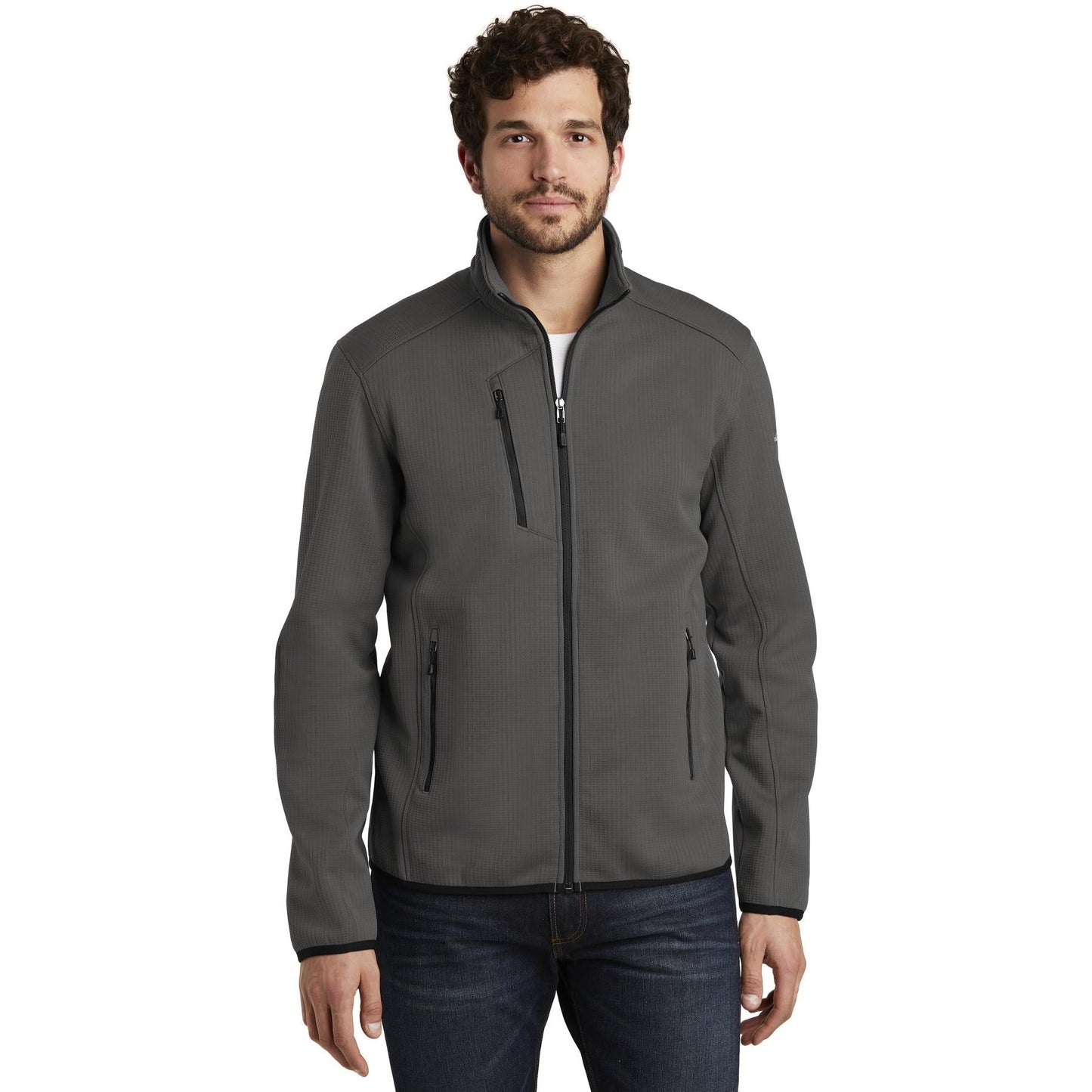 Black Fleece Jacket - Eddie Bauer - Full-Zip Style