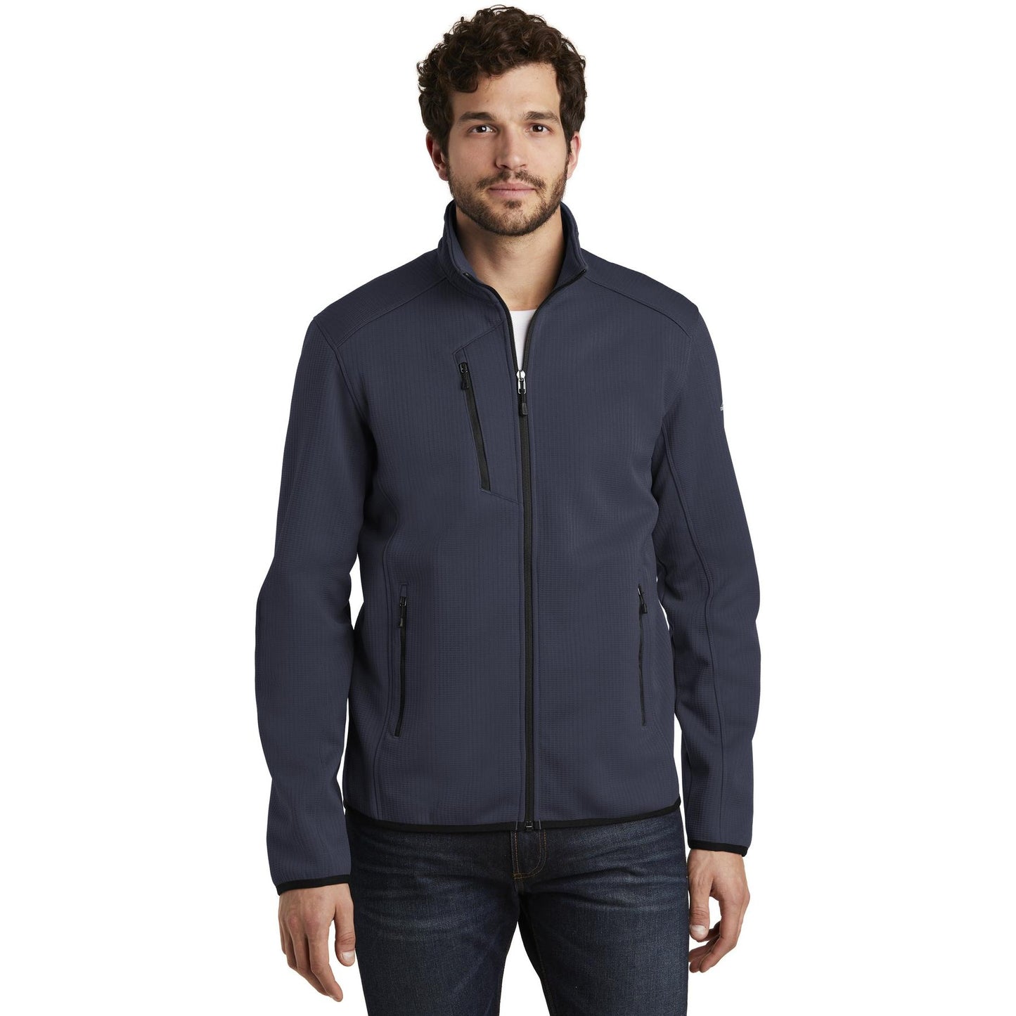 Black Fleece Jacket - Eddie Bauer - Full-Zip Style