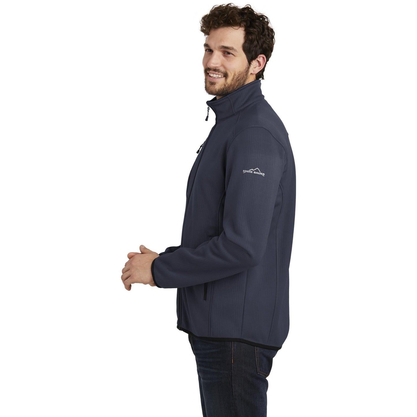 Black Fleece Jacket - Eddie Bauer - Full-Zip Style