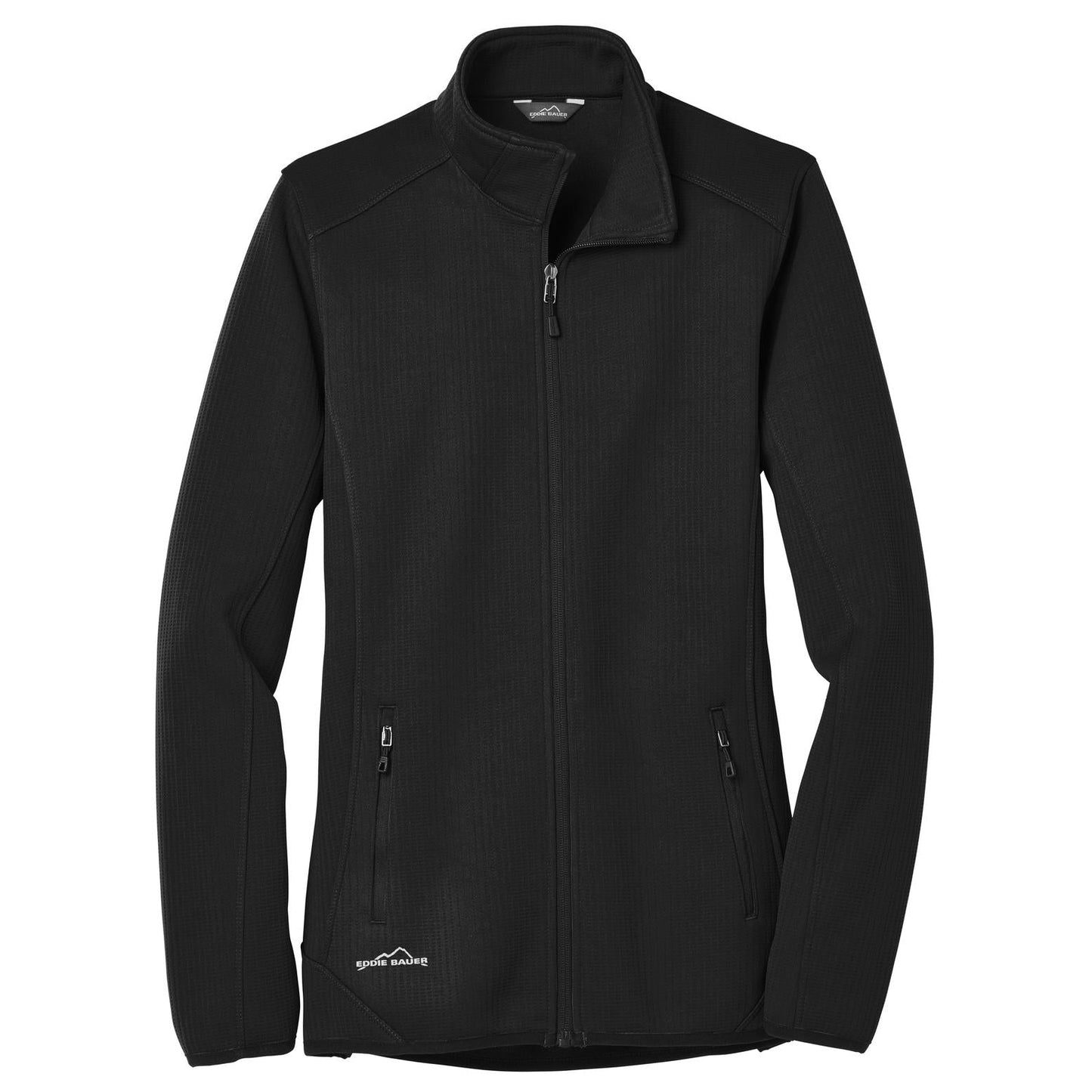 Black Fleece Jacket - Eddie Bauer - Full-Zip Design