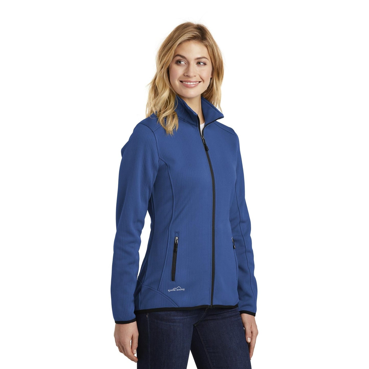 Black Fleece Jacket - Eddie Bauer - Full-Zip Design