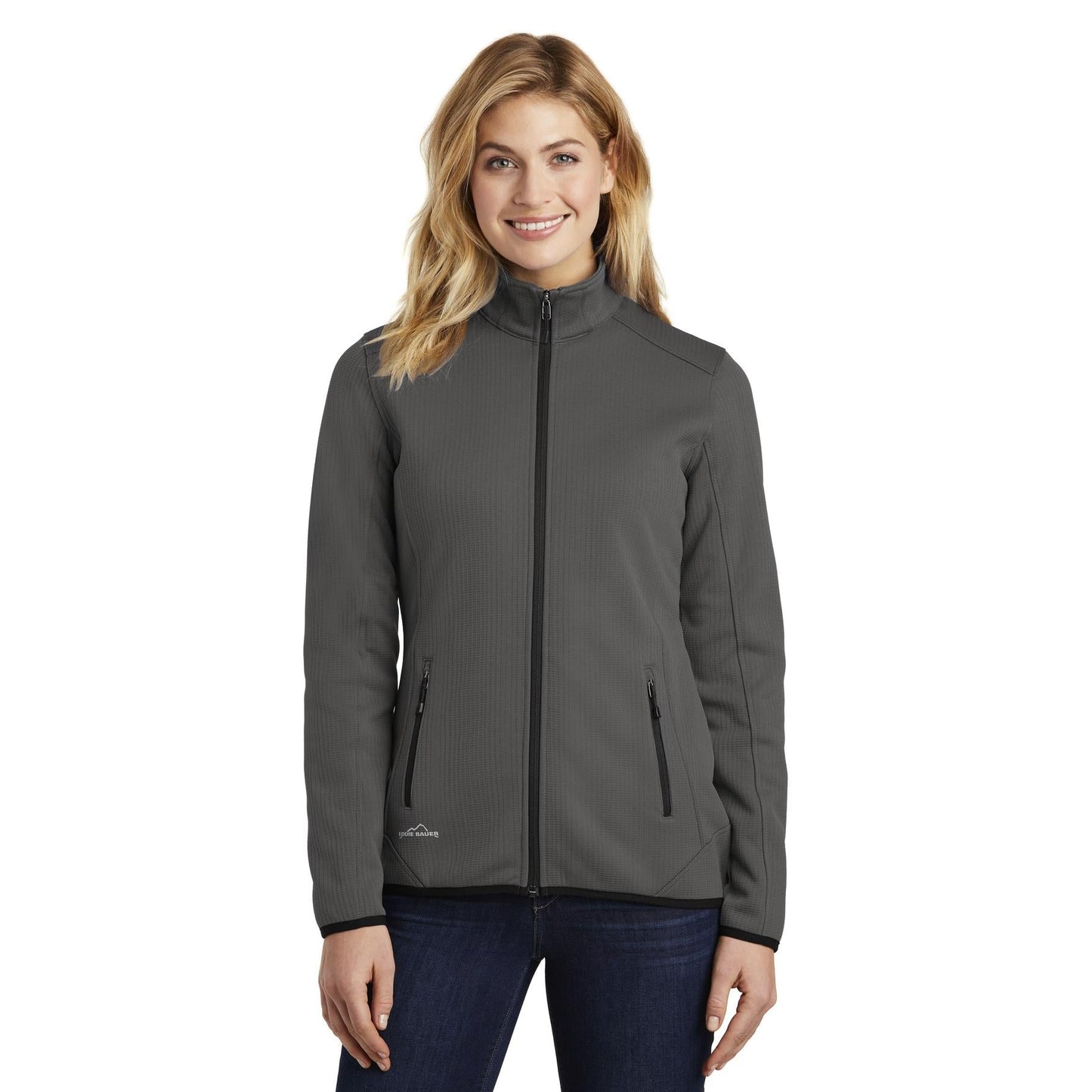Black Fleece Jacket - Eddie Bauer - Full-Zip Design