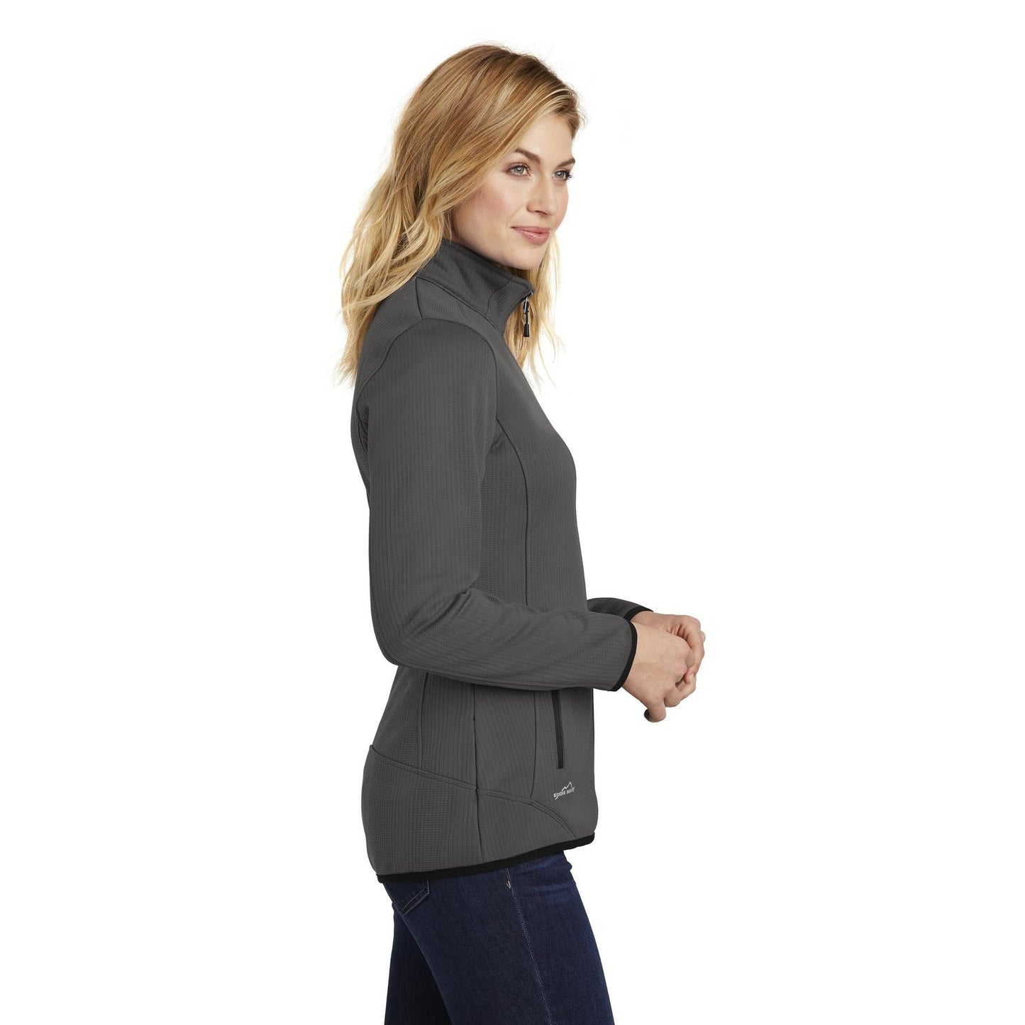 Black Fleece Jacket - Eddie Bauer - Full-Zip Design