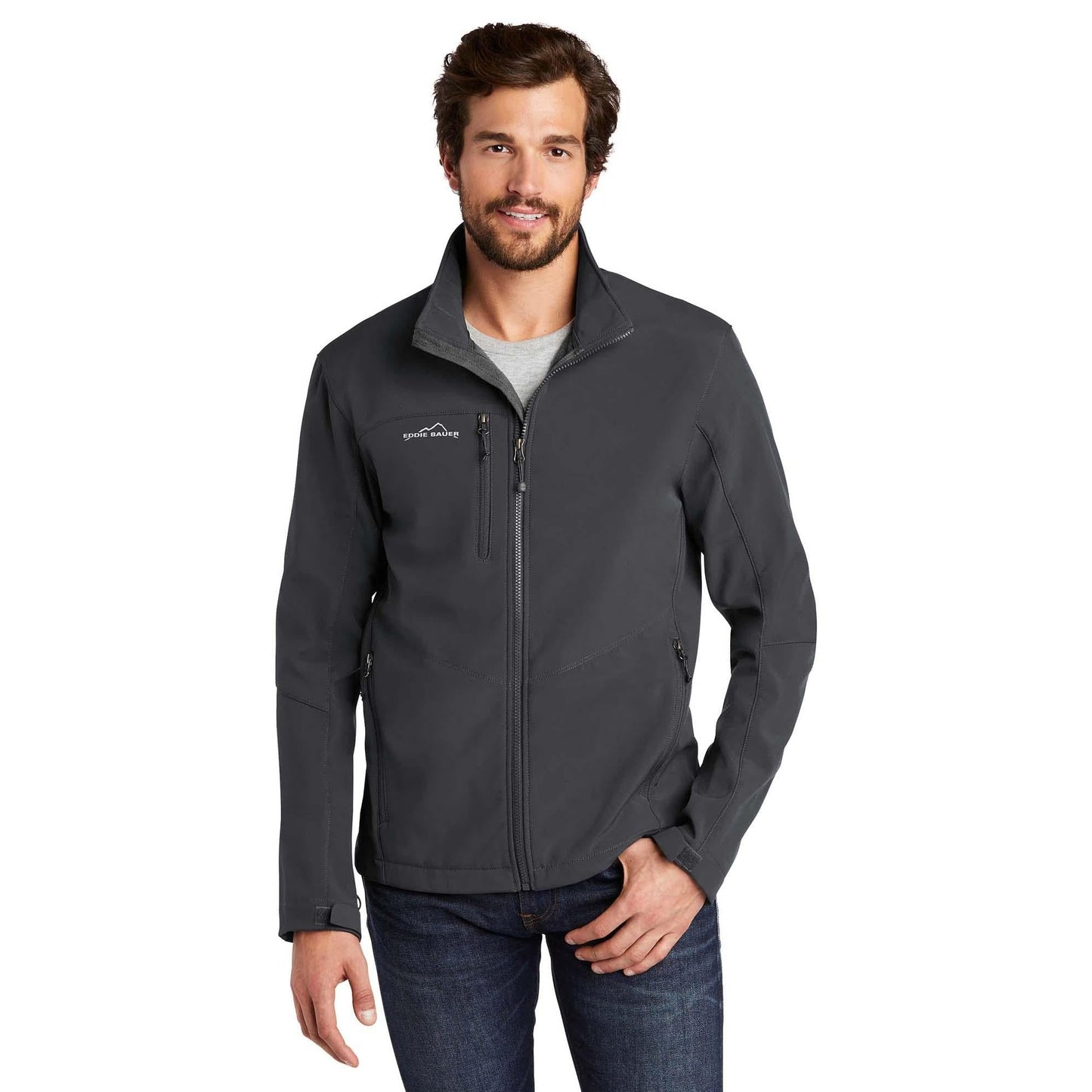 Black Soft Shell Jacket - Eddie Bauer - Weather Resistant