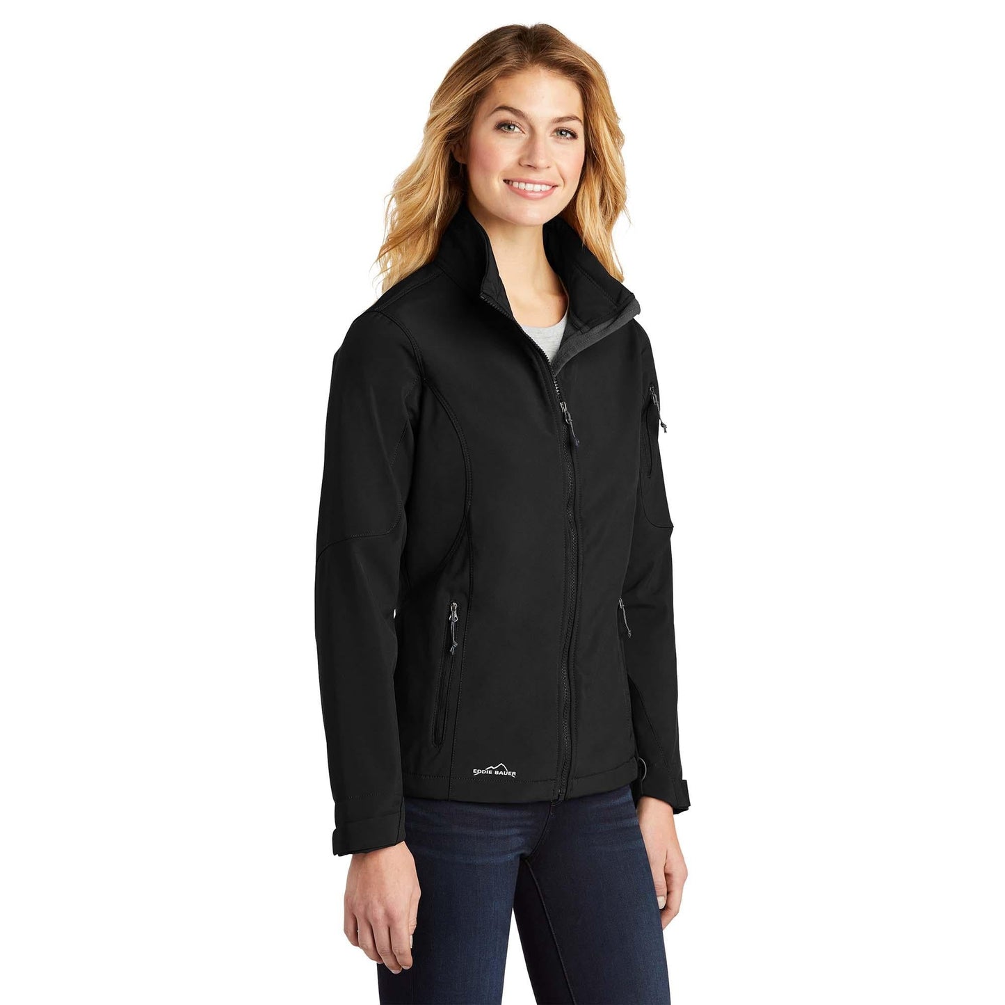 Black Waterproof Jacket - Eddie Bauer - Soft Shell
