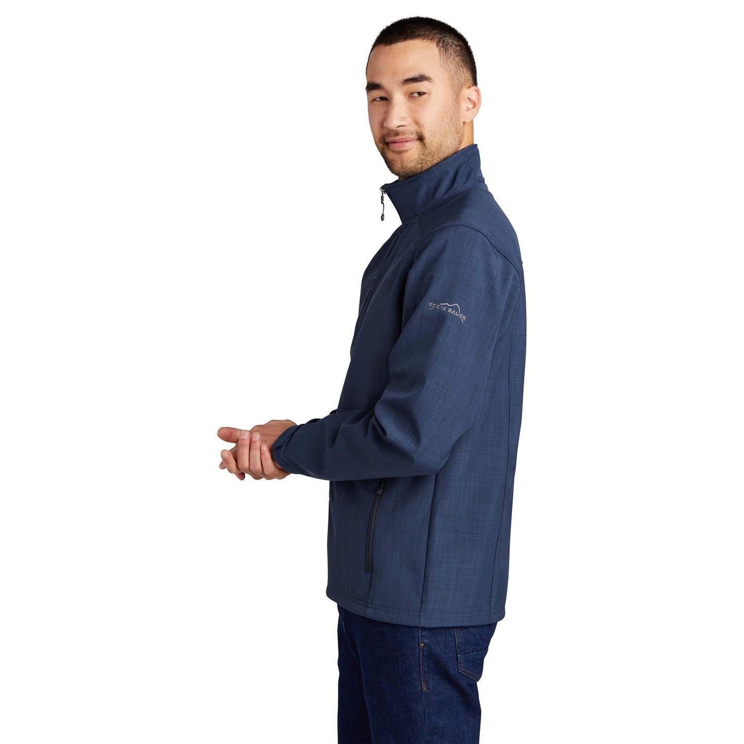 Black Soft Shell Jacket - Eddie Bauer - Water-Resistant