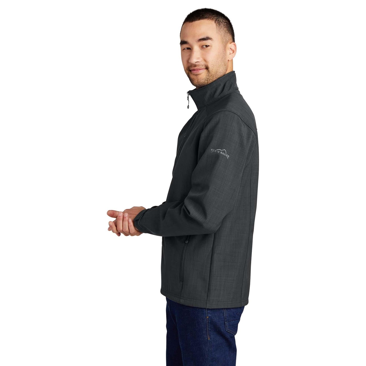 Black Soft Shell Jacket - Eddie Bauer - Water-Resistant