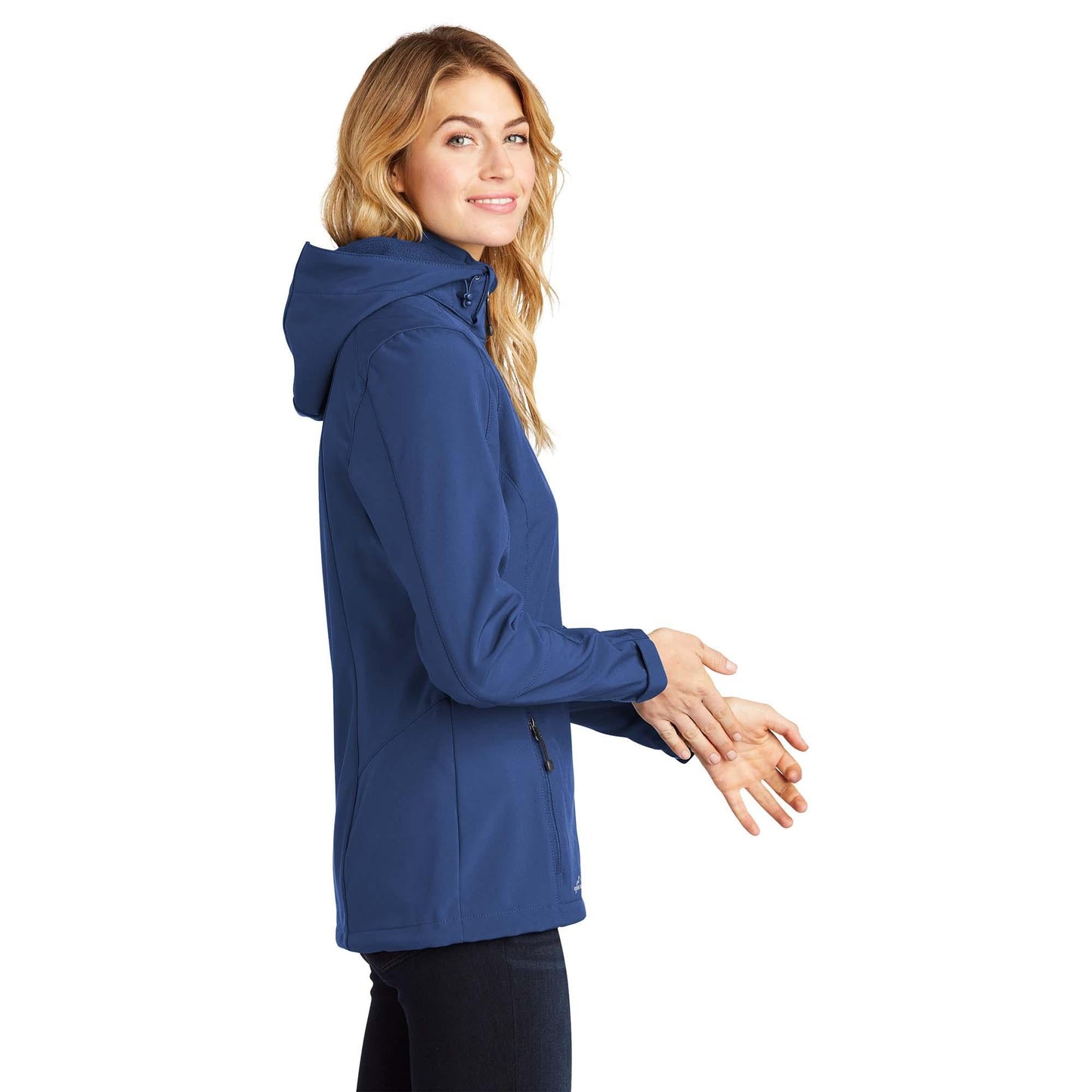 Black Hooded Jacket - Eddie Bauer - Soft Shell Design