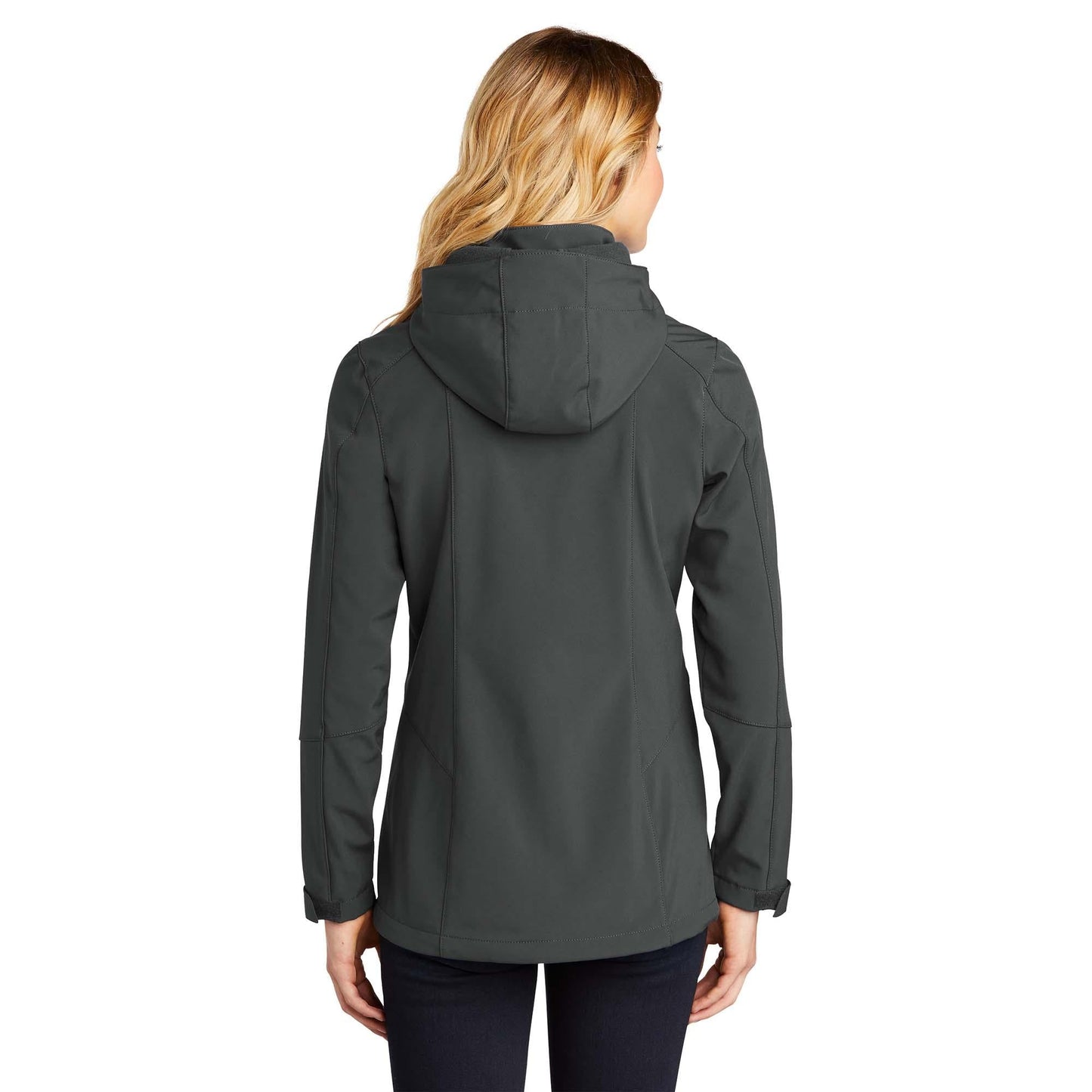 Black Hooded Jacket - Eddie Bauer - Soft Shell Design