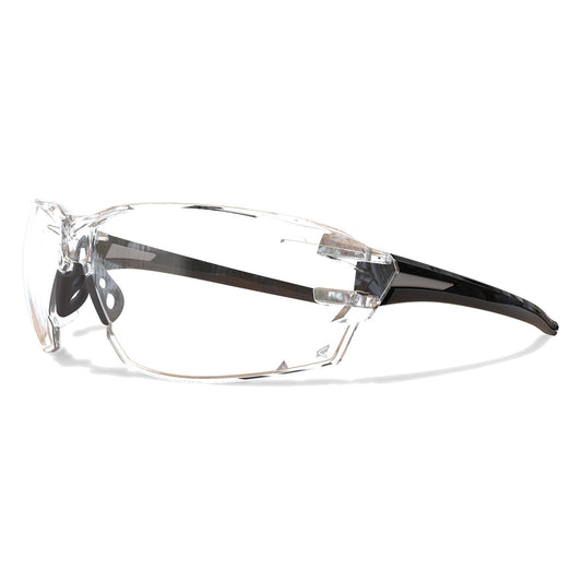 Clear Lens Glasses - Edge - Safety Black Frame