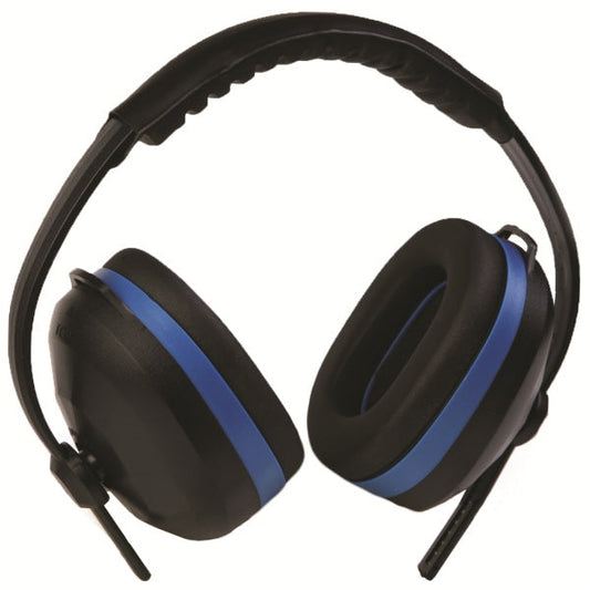 Black/Blue Ear Muffs - ERB - Padded for Comfort