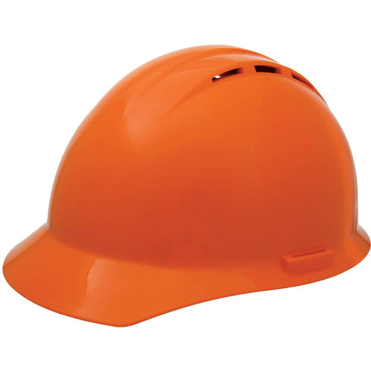 Hi-Viz Lime Hard Hats - ERB by Delta Plus - Vented Design