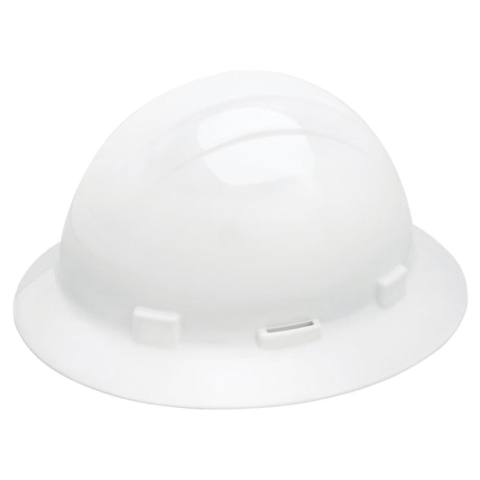 White Hard Hats - ERB - Full Brim Design