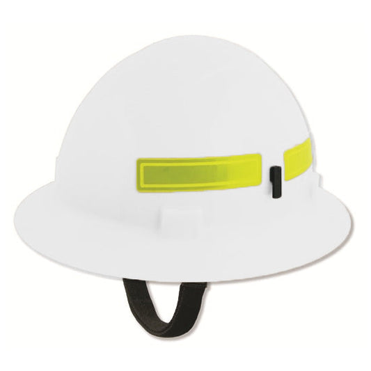 White Hard Hats - ERB - Full Brim Safety Design