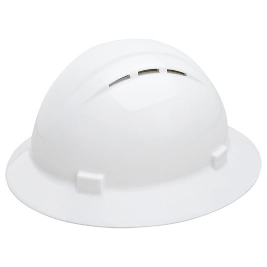 Hi-Viz Lime Hard Hats - ERB by Delta Plus - Vented Comfort