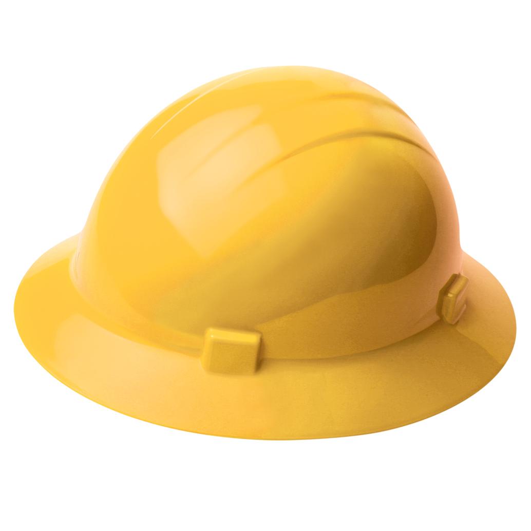 White Hard Hats - ERB - Type II Full Brim Safety Gear