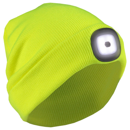 Hi-Viz Orange Beanie - ERB - LED Light Feature