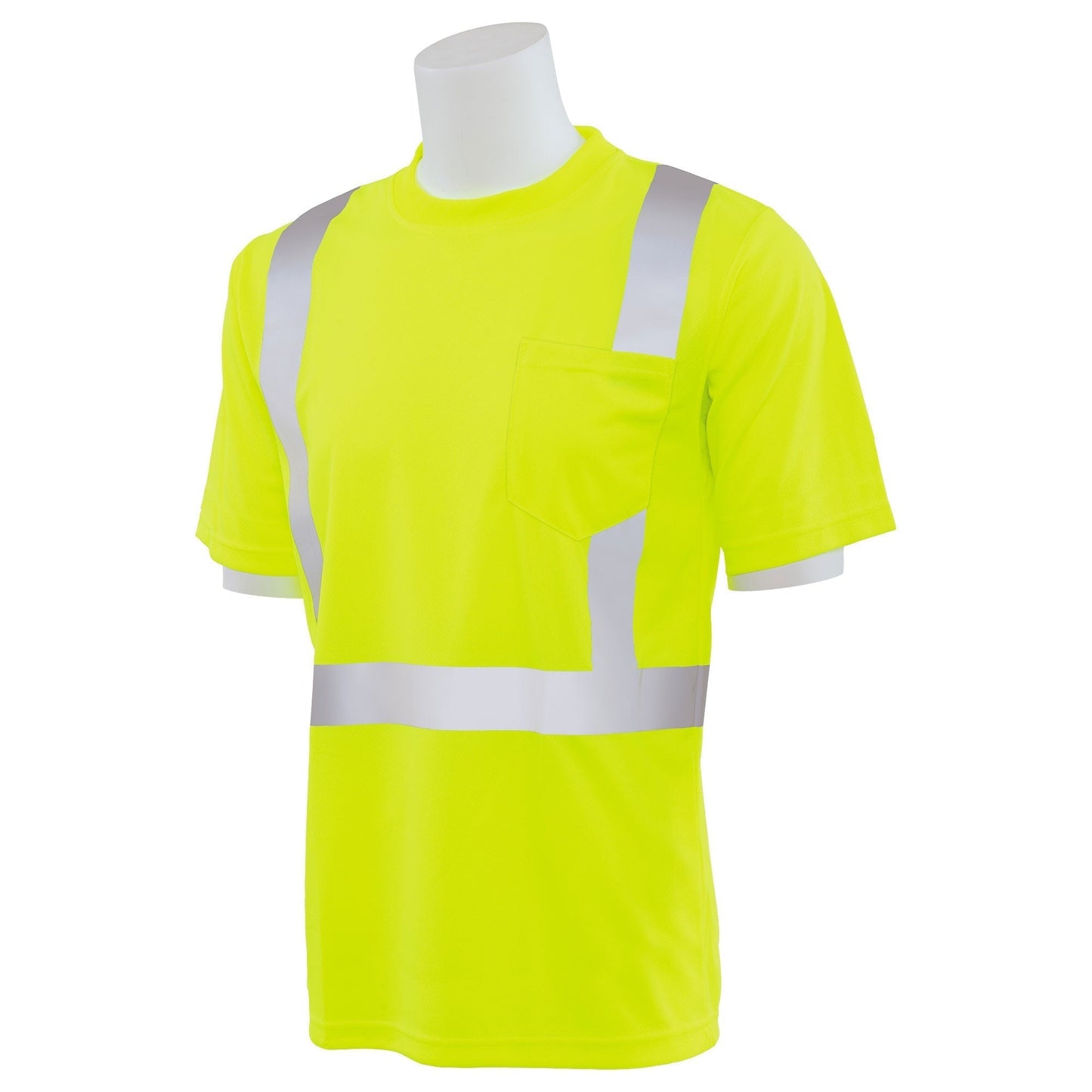 Yellow/Lime Safety Shirt - ERB - Moisture Wicking