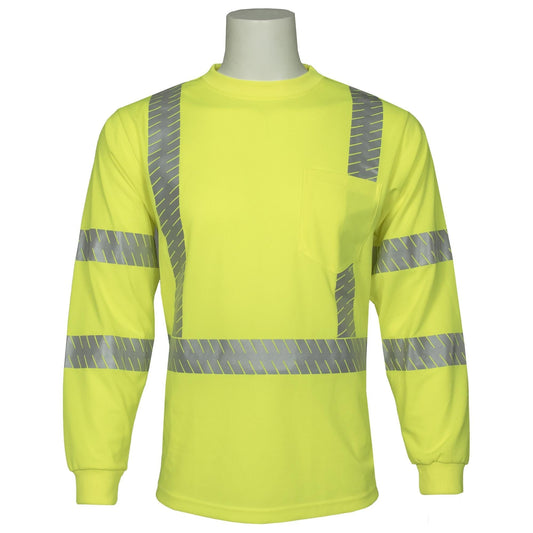 Yellow/Lime Safety Shirt - ERB - Moisture Wicking