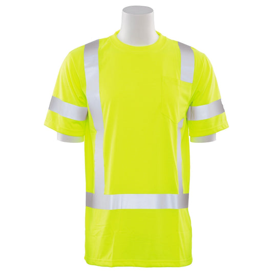 Yellow/Lime Safety Shirt - ERB - Reflective Trim