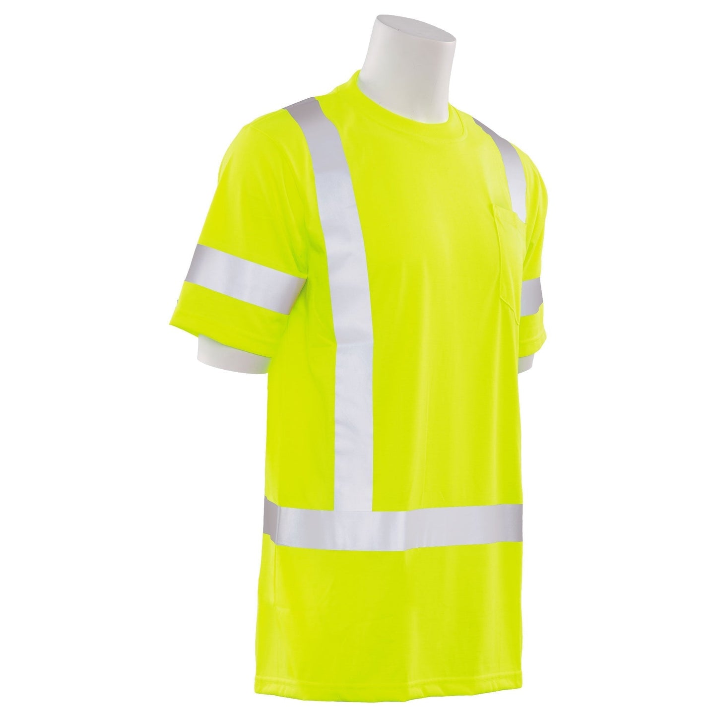 Yellow/Lime Safety Shirt - ERB - Reflective Trim