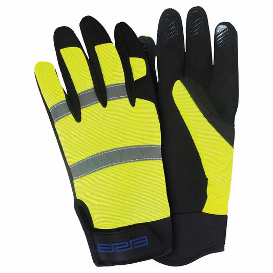 Black/Yellow Performance Gloves - ERB - High Visibility