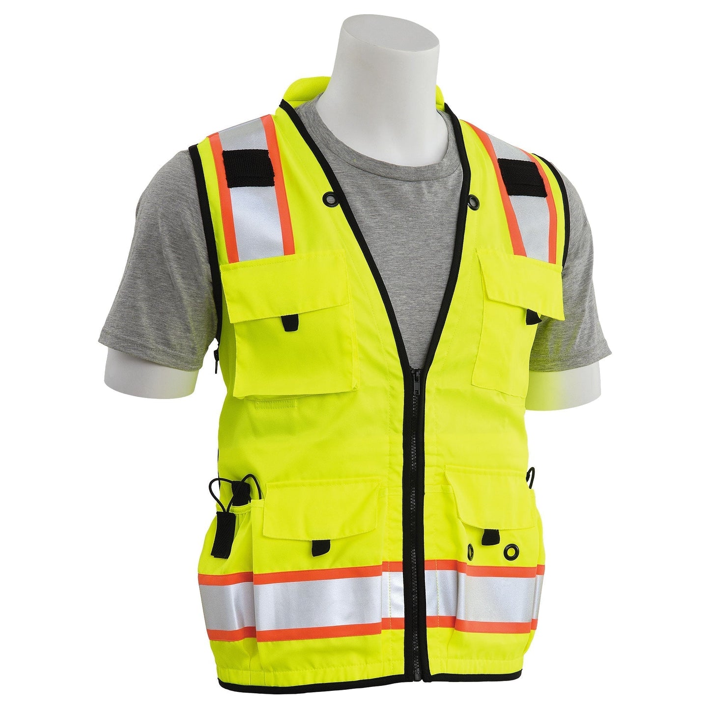 Yellow/Lime Safety Vests - ERB - Padded Comfort Collar